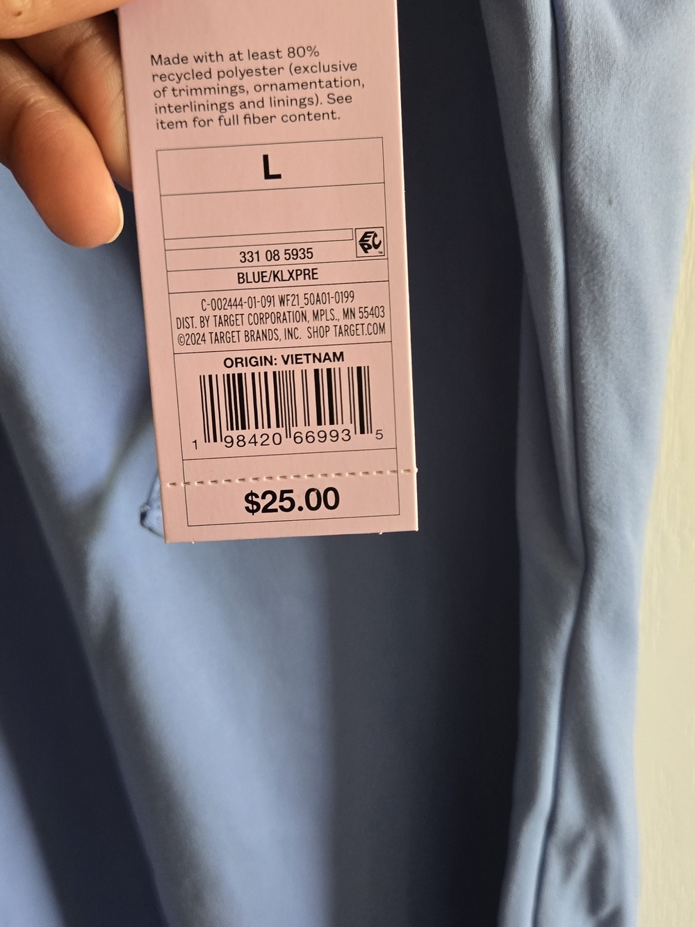 Target Blue Tank Top Dress Large